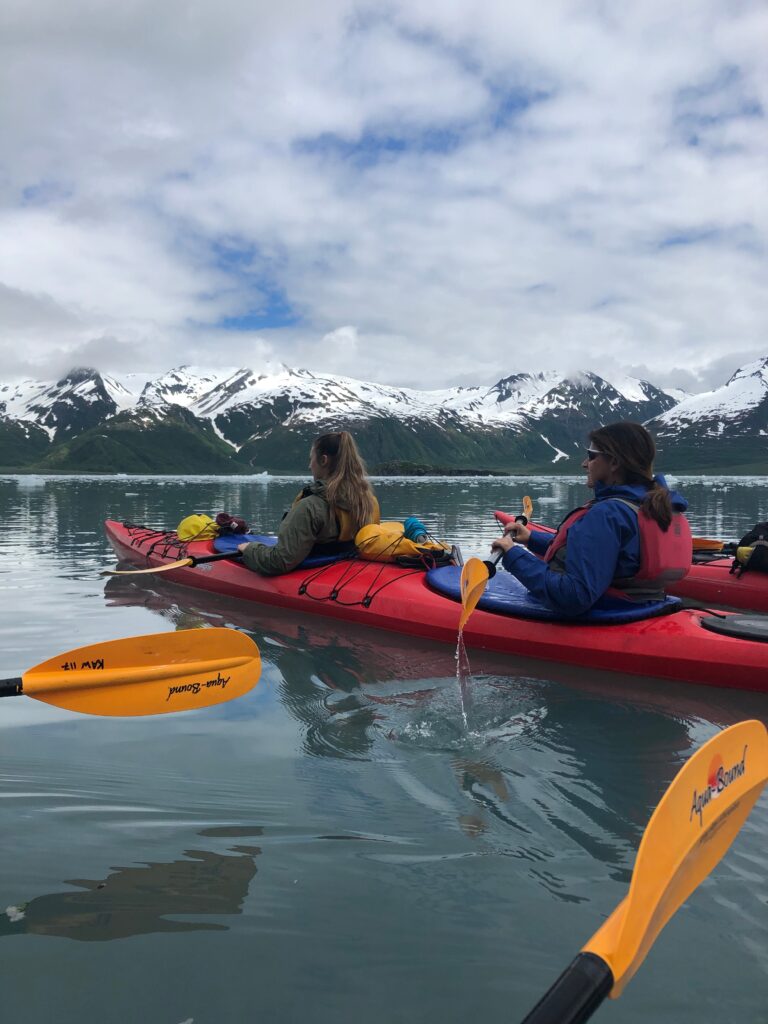 Water adventure kayaking in Alaska